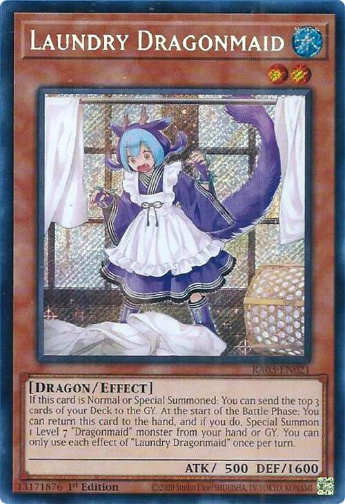 Laundry Dragonmaid (Secret Rare) [RA03-EN021] Secret Rare | Rock City Comics