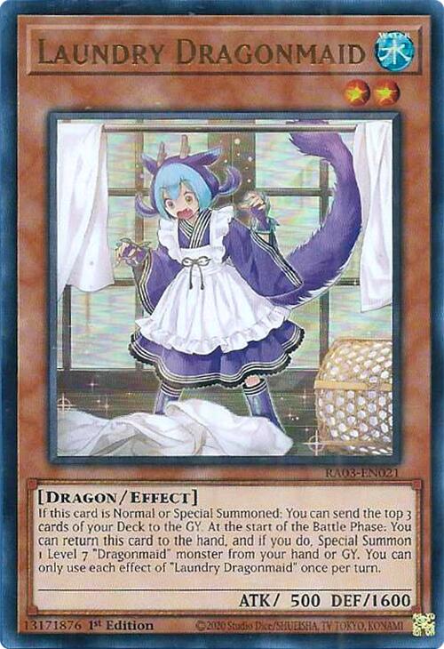 Laundry Dragonmaid (UR) [RA03-EN021] Ultra Rare | Rock City Comics