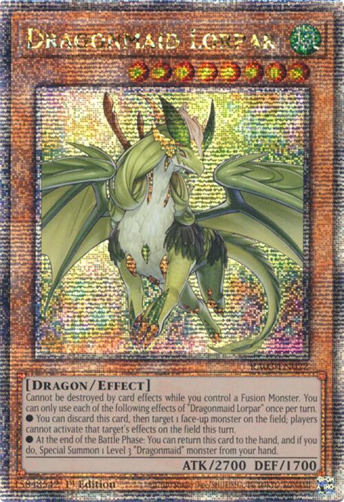 Dragonmaid Lorpar (Quarter Century Secret Rare) [RA03-EN022] Quarter Century Secret Rare | Rock City Comics