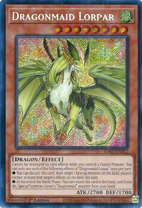 Dragonmaid Lorpar (Secret Rare) [RA03-EN022] Secret Rare | Rock City Comics