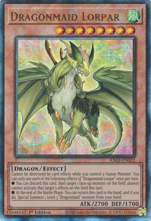 Dragonmaid Lorpar (UTR) [RA03-EN022] Prismatic Ultimate Rare | Rock City Comics