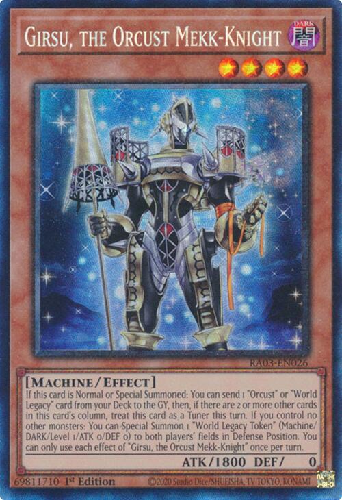 Girsu, the Orcust Mekk-Knight (CR) [RA03-EN026] Prismatic Collector's Rare | Rock City Comics
