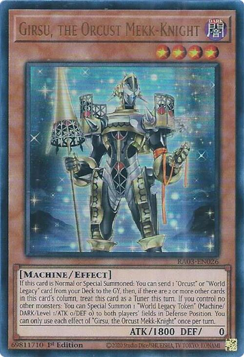 Girsu, the Orcust Mekk-Knight (UR) [RA03-EN026] Ultra Rare | Rock City Comics