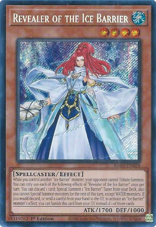 Revealer of the Ice Barrier (Secret Rare) [RA03-EN028] Secret Rare | Rock City Comics