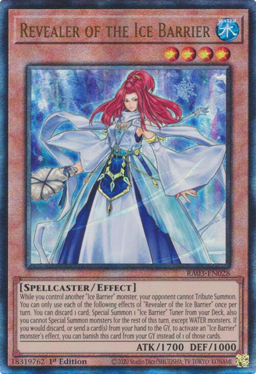 Revealer of the Ice Barrier (UTR) [RA03-EN028] Prismatic Ultimate Rare | Rock City Comics