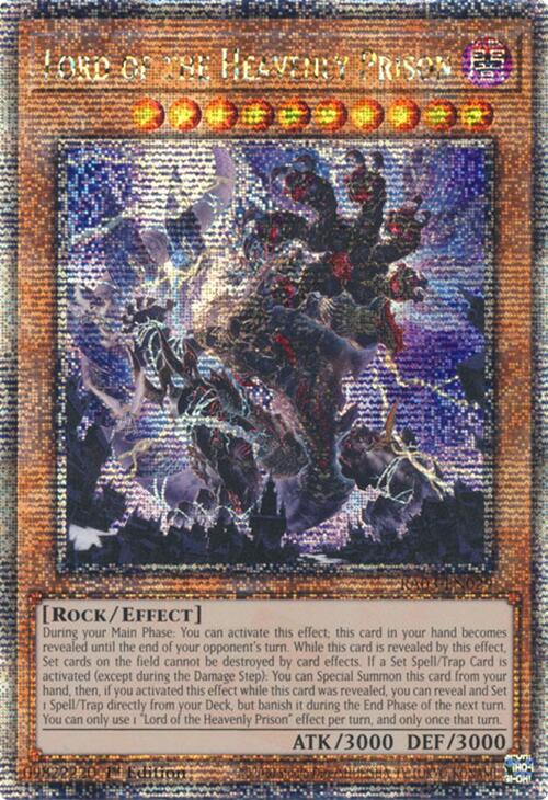 Lord of the Heavenly Prison (Quarter Century Secret Rare) [RA03-EN029] Quarter Century Secret Rare | Rock City Comics