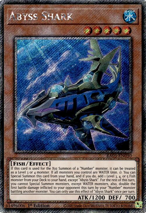 Abyss Shark (Platinum Secret Rare) [RA03-EN030] Platinum Secret Rare | Rock City Comics