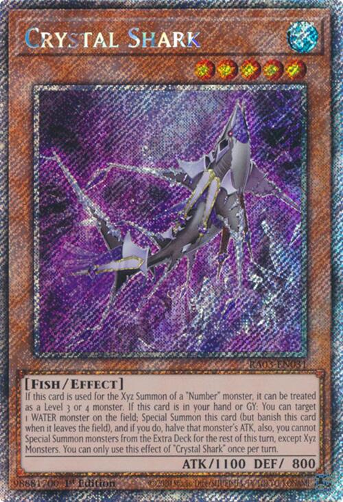 Crystal Shark (Platinum Secret Rare) [RA03-EN031] Platinum Secret Rare | Rock City Comics