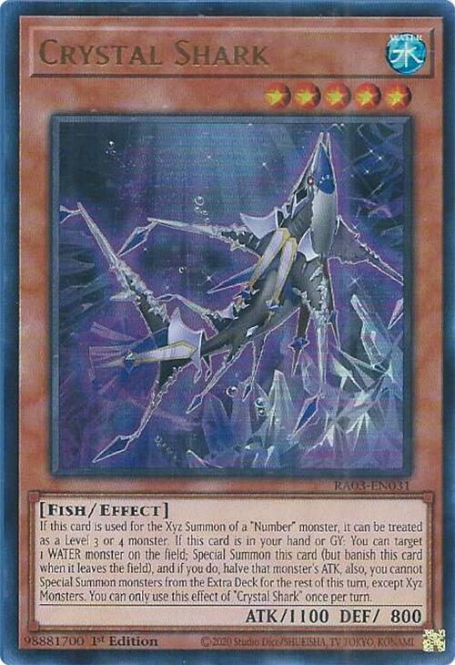 Crystal Shark (UR) [RA03-EN031] Ultra Rare | Rock City Comics