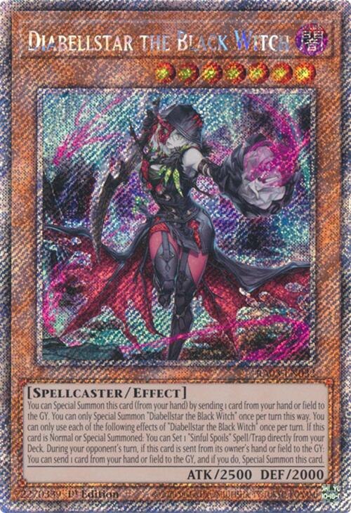 Diabellstar the Black Witch (Platinum Secret Rare) [RA03-EN032] Platinum Secret Rare | Rock City Comics