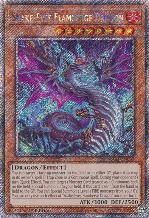 Snake-Eyes Flamberge Dragon (Platinum Secret Rare) [RA03-EN033] Platinum Secret Rare | Rock City Comics