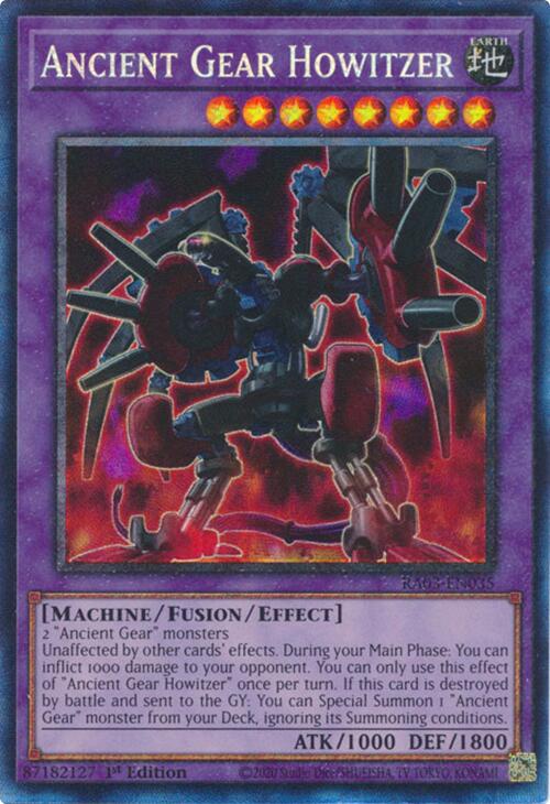 Ancient Gear Howitzer (CR) [RA03-EN035] Prismatic Collector's Rare | Rock City Comics