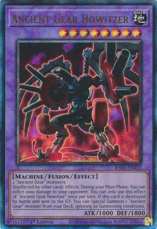 Ancient Gear Howitzer (UTR) [RA03-EN035] Prismatic Ultimate Rare | Rock City Comics