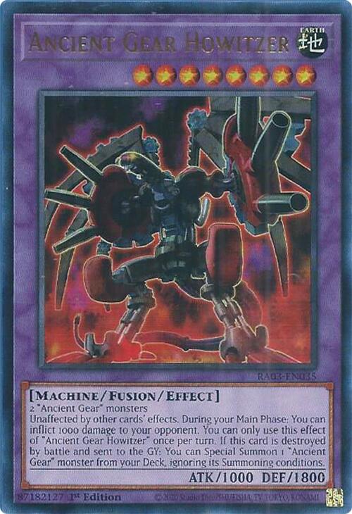 Ancient Gear Howitzer (UR) [RA03-EN035] Ultra Rare | Rock City Comics