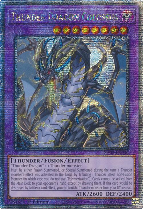 Thunder Dragon Colossus (Quarter Century Secret Rare) [RA03-EN036] Quarter Century Secret Rare | Rock City Comics