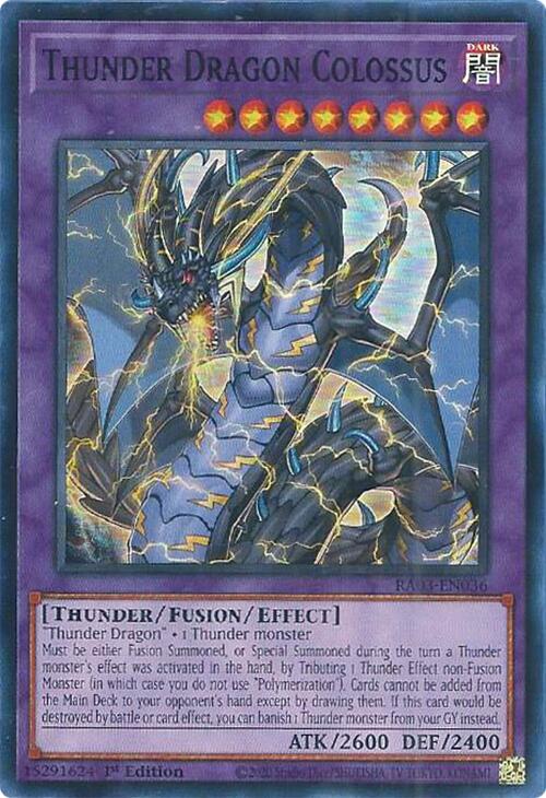 Thunder Dragon Colossus [RA03-EN036] Super Rare | Rock City Comics