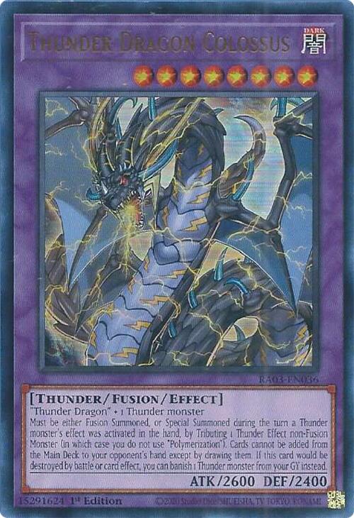 Thunder Dragon Colossus (UR) [RA03-EN036] Ultra Rare | Rock City Comics