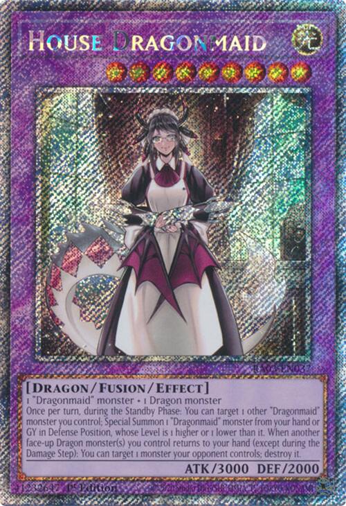 House Dragonmaid (Platinum Secret Rare) [RA03-EN037] Platinum Secret Rare | Rock City Comics