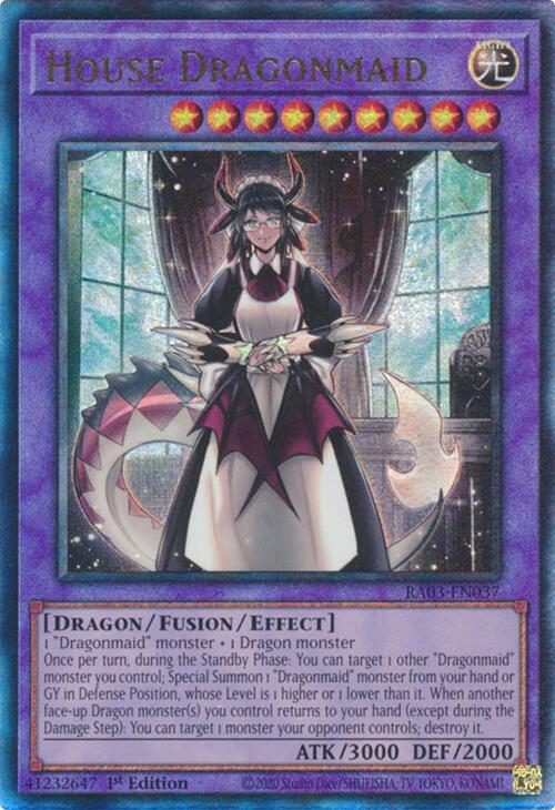 House Dragonmaid (UTR) [RA03-EN037] Prismatic Ultimate Rare | Rock City Comics