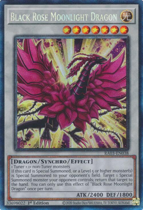 Black Rose Moonlight Dragon (CR) [RA03-EN038] Prismatic Collector's Rare | Rock City Comics