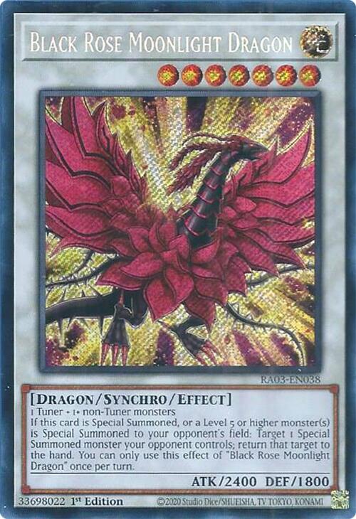 Black Rose Moonlight Dragon (Secret Rare) [RA03-EN038] Secret Rare | Rock City Comics