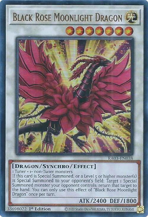 Black Rose Moonlight Dragon (UR) [RA03-EN038] Ultra Rare | Rock City Comics