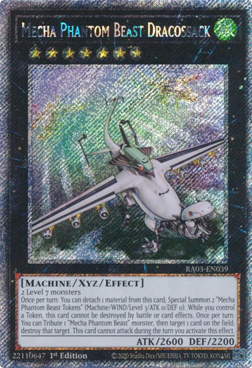 Mecha Phantom Beast Dracossack (Platinum Secret Rare) [RA03-EN039] Platinum Secret Rare | Rock City Comics