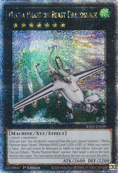 Mecha Phantom Beast Dracossack (Quarter Century Secret Rare) [RA03-EN039] Quarter Century Secret Rare | Rock City Comics