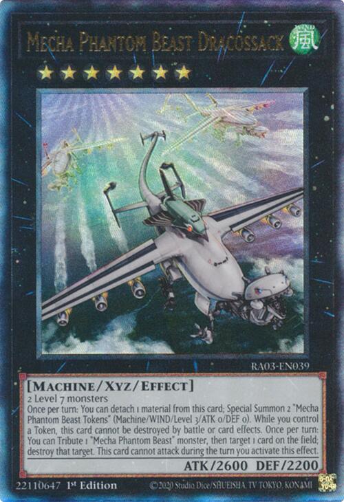 Mecha Phantom Beast Dracossack (UTR) [RA03-EN039] Prismatic Ultimate Rare | Rock City Comics