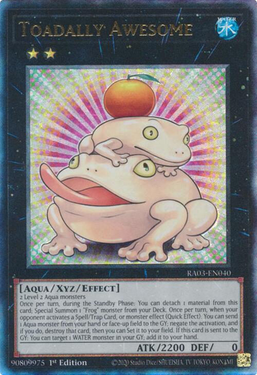 Toadally Awesome (UTR) [RA03-EN040] Prismatic Ultimate Rare | Rock City Comics