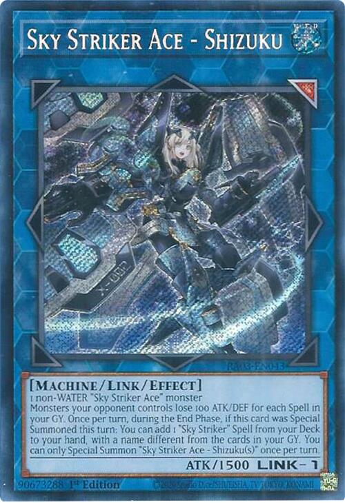 Sky Striker Ace - Shizuku (Secret Rare) [RA03-EN043] Secret Rare | Rock City Comics