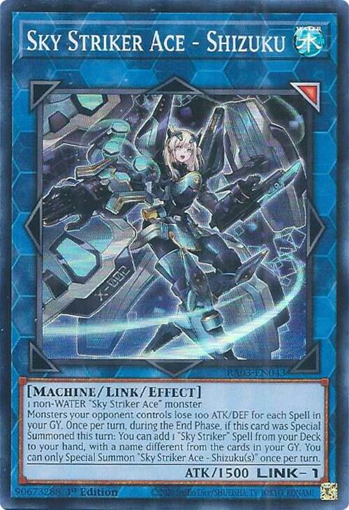 Sky Striker Ace - Shizuku [RA03-EN043] Super Rare | Rock City Comics