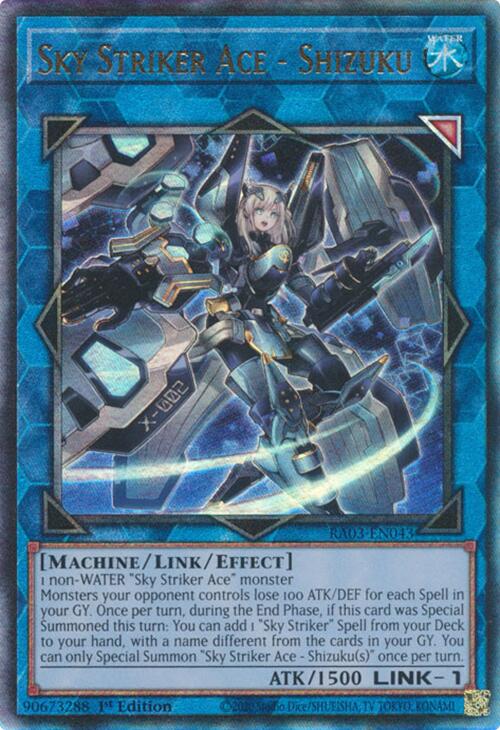 Sky Striker Ace - Shizuku (UTR) [RA03-EN043] Prismatic Ultimate Rare | Rock City Comics