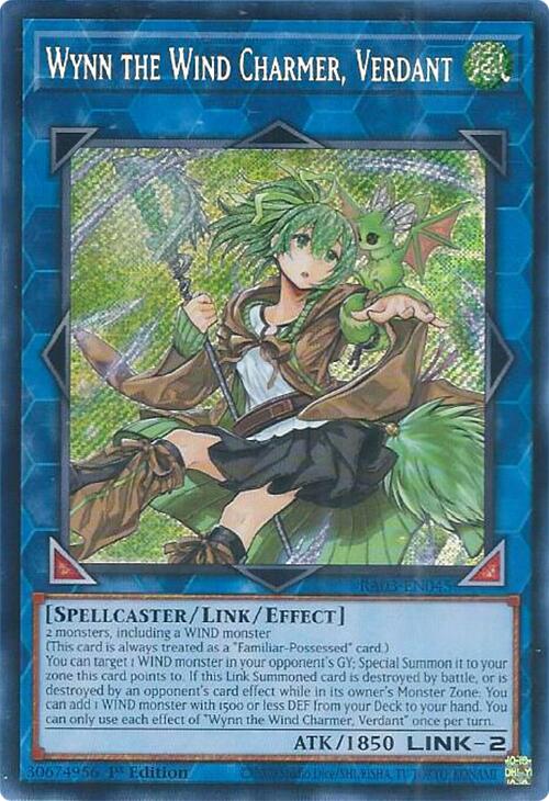 Wynn the Wind Charmer, Verdant (Secret Rare) [RA03-EN045] Secret Rare | Rock City Comics