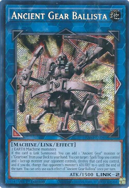 Ancient Gear Ballista (Secret Rare) [RA03-EN046] Secret Rare | Rock City Comics