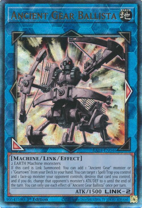 Ancient Gear Ballista (UTR) [RA03-EN046] Prismatic Ultimate Rare | Rock City Comics