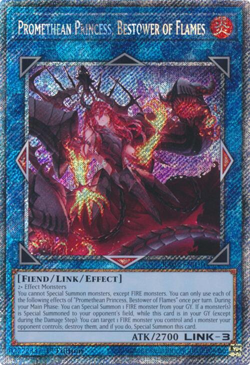 Promethean Princess, Bestower of Flames (Platinum Secret Rare) [RA03-EN050] Platinum Secret Rare | Rock City Comics