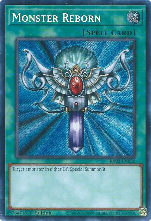 Monster Reborn (Secret Rare) [RA03-EN052] Secret Rare | Rock City Comics