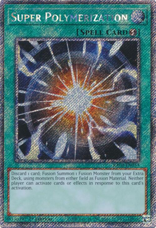 Super Polymerization (Platinum Secret Rare) [RA03-EN053] Platinum Secret Rare | Rock City Comics