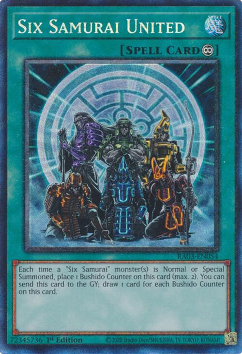 Six Samurai United (CR) [RA03-EN054] Prismatic Collector's Rare | Rock City Comics