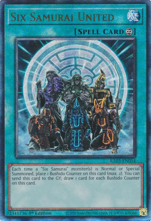 Six Samurai United (UTR) [RA03-EN054] Prismatic Ultimate Rare | Rock City Comics