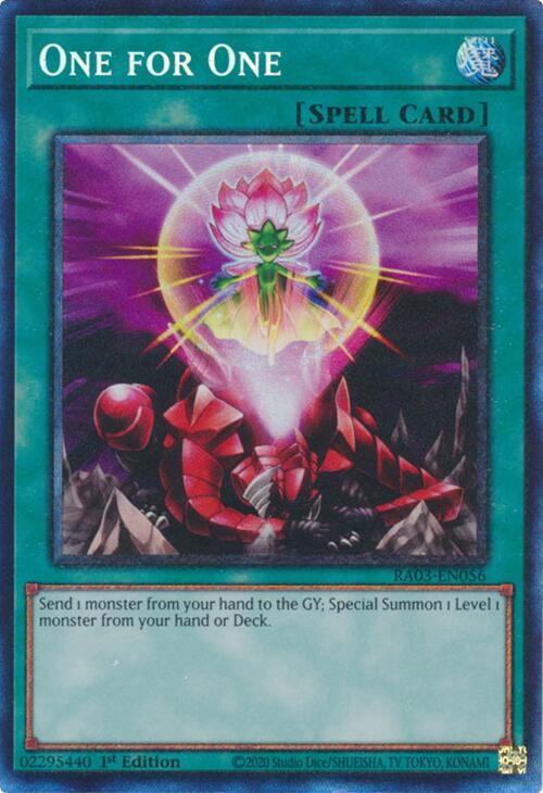 One for One (Alternate Art) (CR) [RA03-EN056] Prismatic Collector's Rare | Rock City Comics