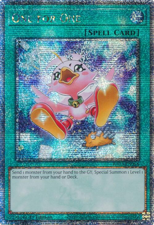 One for One (Alternate Art) (Quarter Century Secret Rare) [RA03-EN056] Quarter Century Secret Rare | Rock City Comics