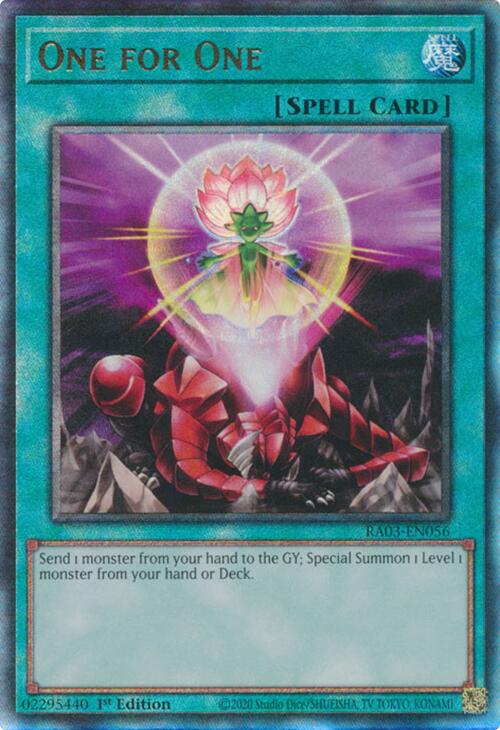 One for One (UTR) [RA03-EN056] Prismatic Ultimate Rare | Rock City Comics