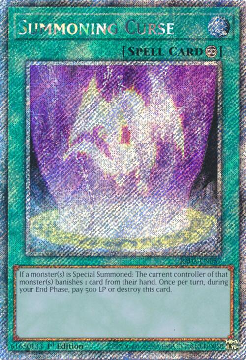 Summoning Curse (Platinum Secret Rare) [RA03-EN057] Platinum Secret Rare | Rock City Comics