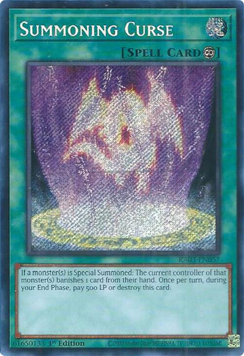 Summoning Curse (Secret Rare) [RA03-EN057] Secret Rare | Rock City Comics