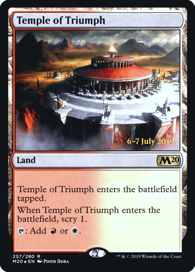 Temple of Triumph [Core Set 2020 Prerelease Promos] | Rock City Comics