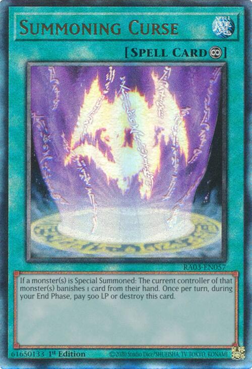 Summoning Curse (UTR) [RA03-EN057] Prismatic Ultimate Rare | Rock City Comics