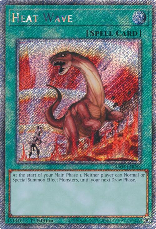 Heat Wave (Platinum Secret Rare) [RA03-EN058] Platinum Secret Rare | Rock City Comics