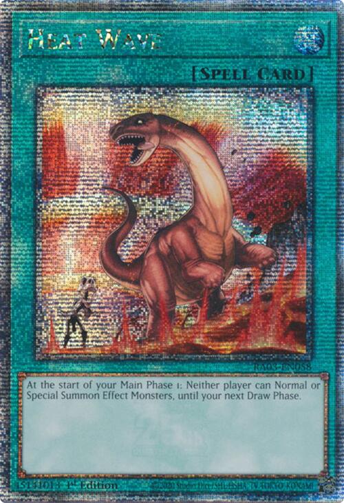 Heat Wave (Quarter Century Secret Rare) [RA03-EN058] Quarter Century Secret Rare | Rock City Comics